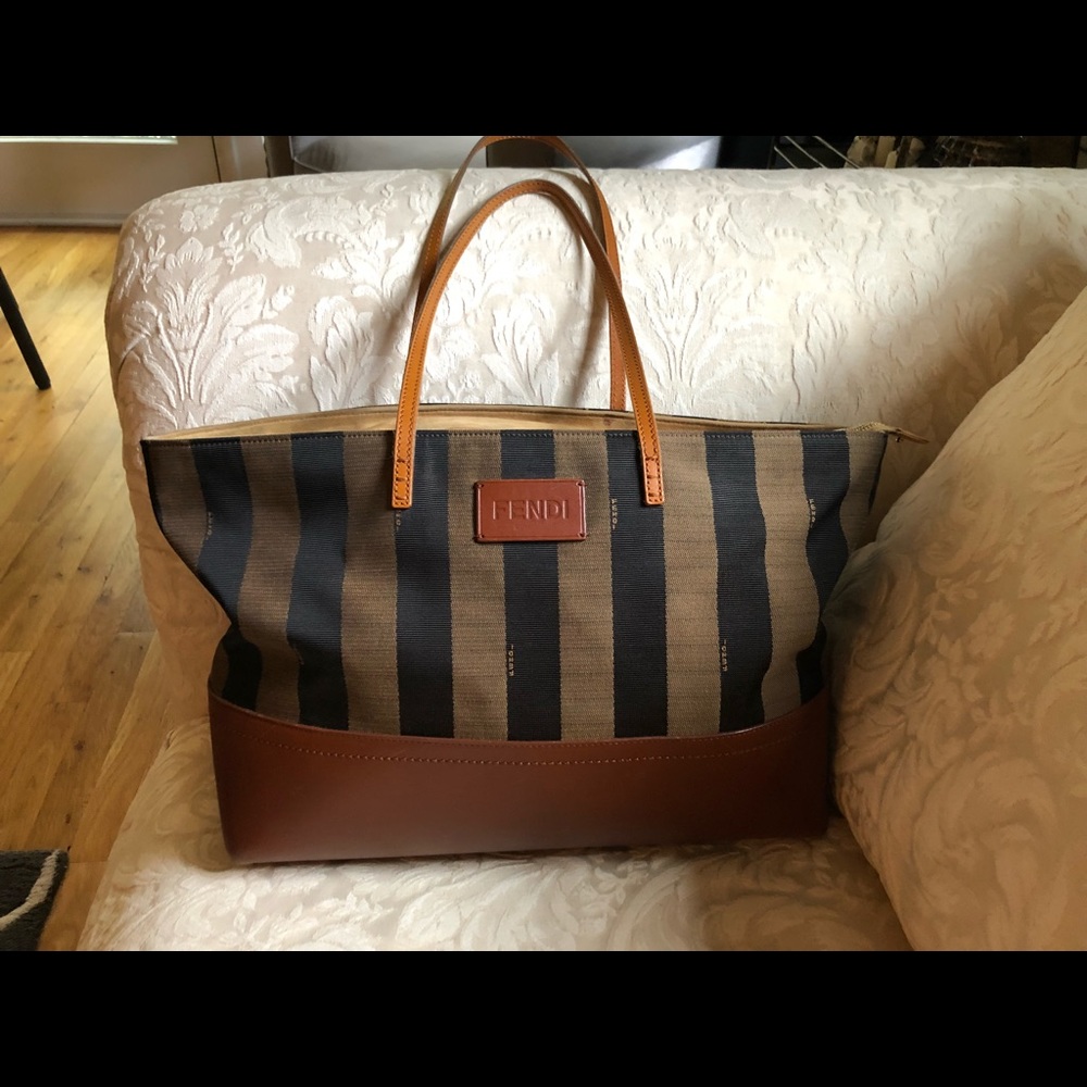 Designer Fendi bag with duster bag.